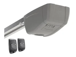Porte de garage sectionnelle à cassette anthracite avec moteur Somfy L254 x H218 cm - CAOPAS