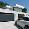 Porte de garage sectionnelle acier EcoStar gris anthracite RAL 7016 Matt Deluxe - l.237,5 x h.212,5 cm - motorisée