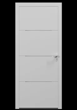 Porte d'entrée alu blanc Leme H.215 x l.90 cm poussant gauche