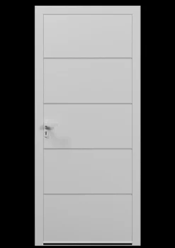 Porte d'entrée alu blanc Madryn H.215 x l.90 cm poussant droit