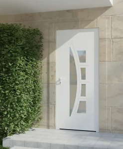 Porte d'entrée alu blanc Rylie H.215 x l.90 cm poussant droit