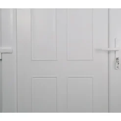 Porte d'entrée FORTIA pvc blanc RAL 9003 Lorne 97 x h.219 cm poussant droit