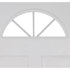 Porte d'entrée FORTIA pvc blanc RAL 9003 Lorne 97 x h.219 cm poussant droit