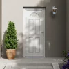 Porte d'entrée FORTIA pvc blanc RAL 9003 Lorne 97 x h.219 cm poussant gauche