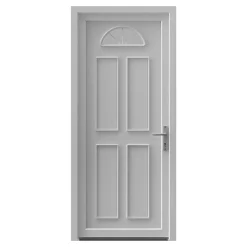 Porte d'entrée FORTIA pvc blanc RAL 9003 Lorne 97 x h.219 cm poussant gauche