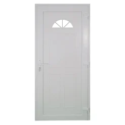Porte d'entrée FORTIA pvc blanc RAL 9003 Lorne 97 x h.219 cm poussant gauche