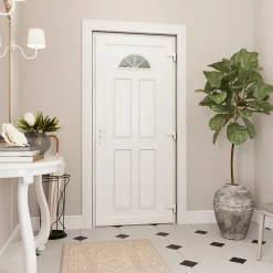 Porte d'entrée FORTIA pvc blanc RAL 9003 Lorne 97 x h.219 cm poussant gauche