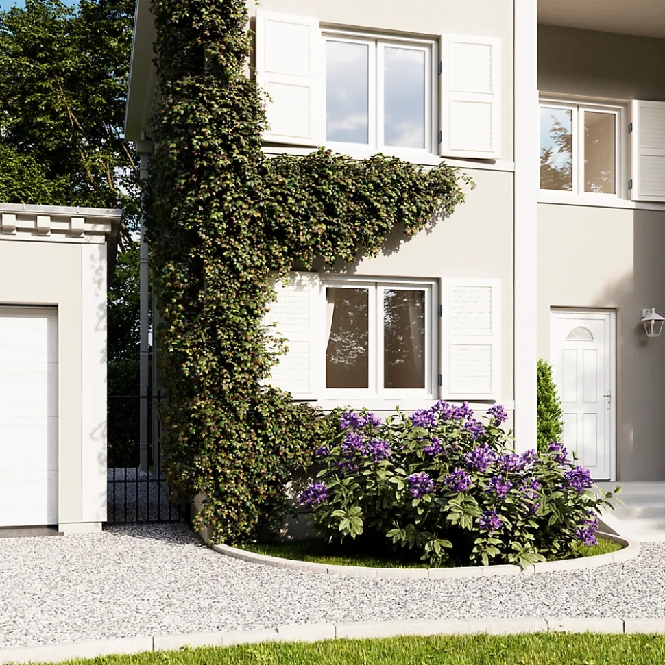 Porte d'entrée FORTIA pvc blanc RAL 9003 Lorne 97 x h.219 cm poussant gauche
