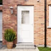 Porte d'entrée FORTIA pvc blanc RAL 9003 Mindil 97 x h.219 cm poussant gauche