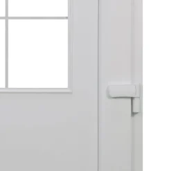 Porte d'entrée FORTIA pvc blanc RAL 9003 Mindil 97 x h.219 cm poussant gauche