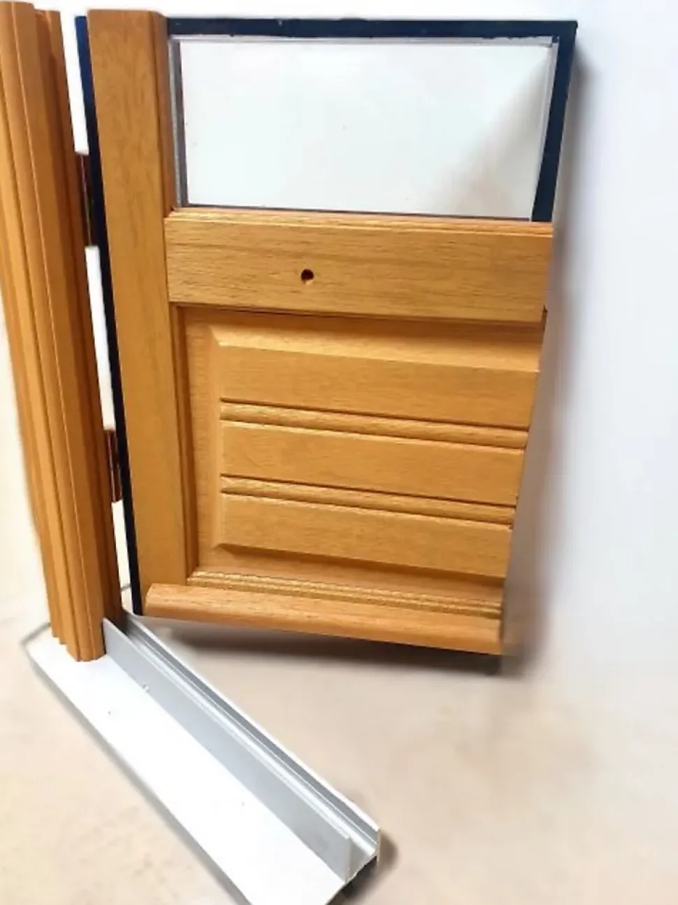 Porte Fenetre Bois 2 Vantaux H225 X L100 Côte Tableau Gd Menuiseries