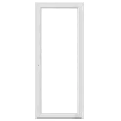 Porte fenêtre PVC 1 vantail tirant GoodHome blanc - l.80 x h.205 cm