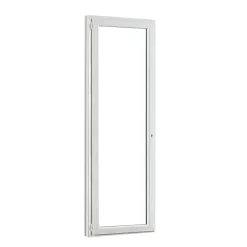 Porte fenêtre PVC 1 vantail tirant GoodHome blanc - l.80 x h.205 cm, tirant gauche