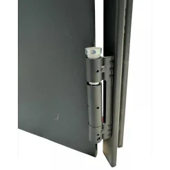 Porte Métallique Industrielle De Service Isolée Réversible L900 H2050 RAL9010 En Applique