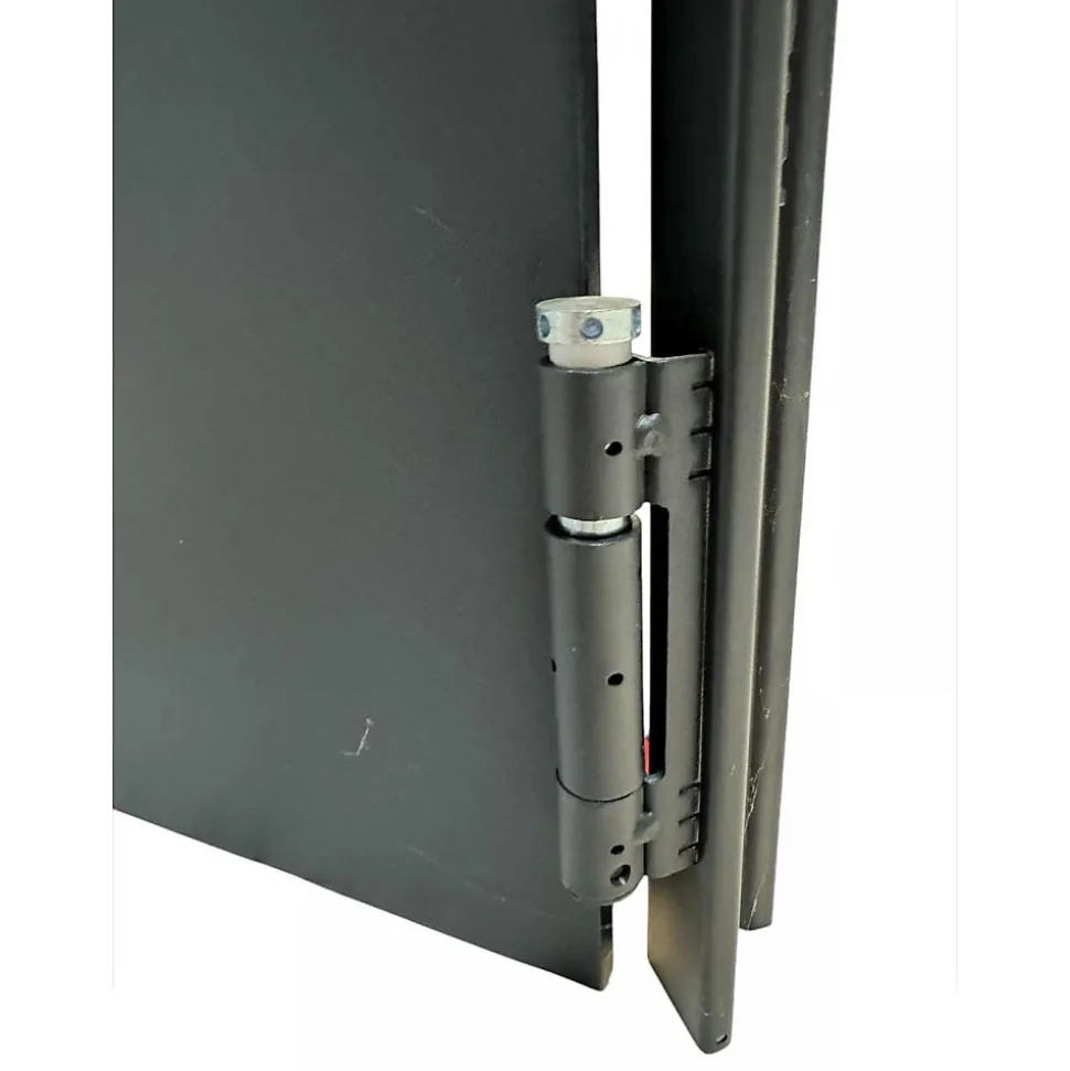 Porte Métallique Industrielle De Service Isolée Réversible L900 H2050 RAL9010 En Applique