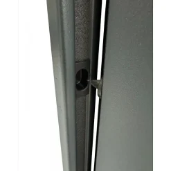 Porte Métallique Industrielle De Service Isolée Réversible L900 H2050 RAL9010 En Applique