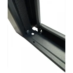 Porte Métallique Industrielle De Service Isolée Réversible L900 H2050 RAL9010 En Applique