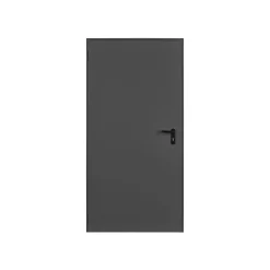 Porte Métallique Industrielle De Service Isolée Réversible L900 H2050 RAL7016 En Applique