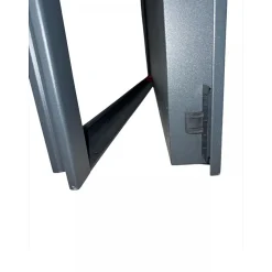 Porte Métallique Industrielle De Service Isolée Réversible L1100 H2150 RAL9010 En Applique