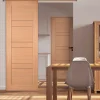 Porte seule 1 Panneau CASSIOPEIA bois chêne européen 2040 x 730