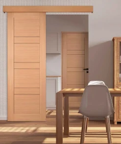 Porte seule 1 Panneau CASSIOPEIA bois chêne européen 2040 x 730