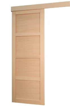 Porte seule 4 Panneaux Nova2 bois hêtre 2040 x 730