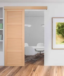 Porte seule 4 Panneaux NOVA2 bois hêtre 2040 x 830