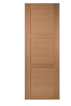 Porte seule 3 Panneaux URSA bois chêne européen 2040 x 830