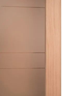 Porte seule 1 Vitrage CASSIOPEIA bois chêne européen 2040 x 830