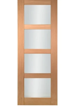 Porte seule 4 VITRAGES CETUS bois chêne européen 2040 x 730