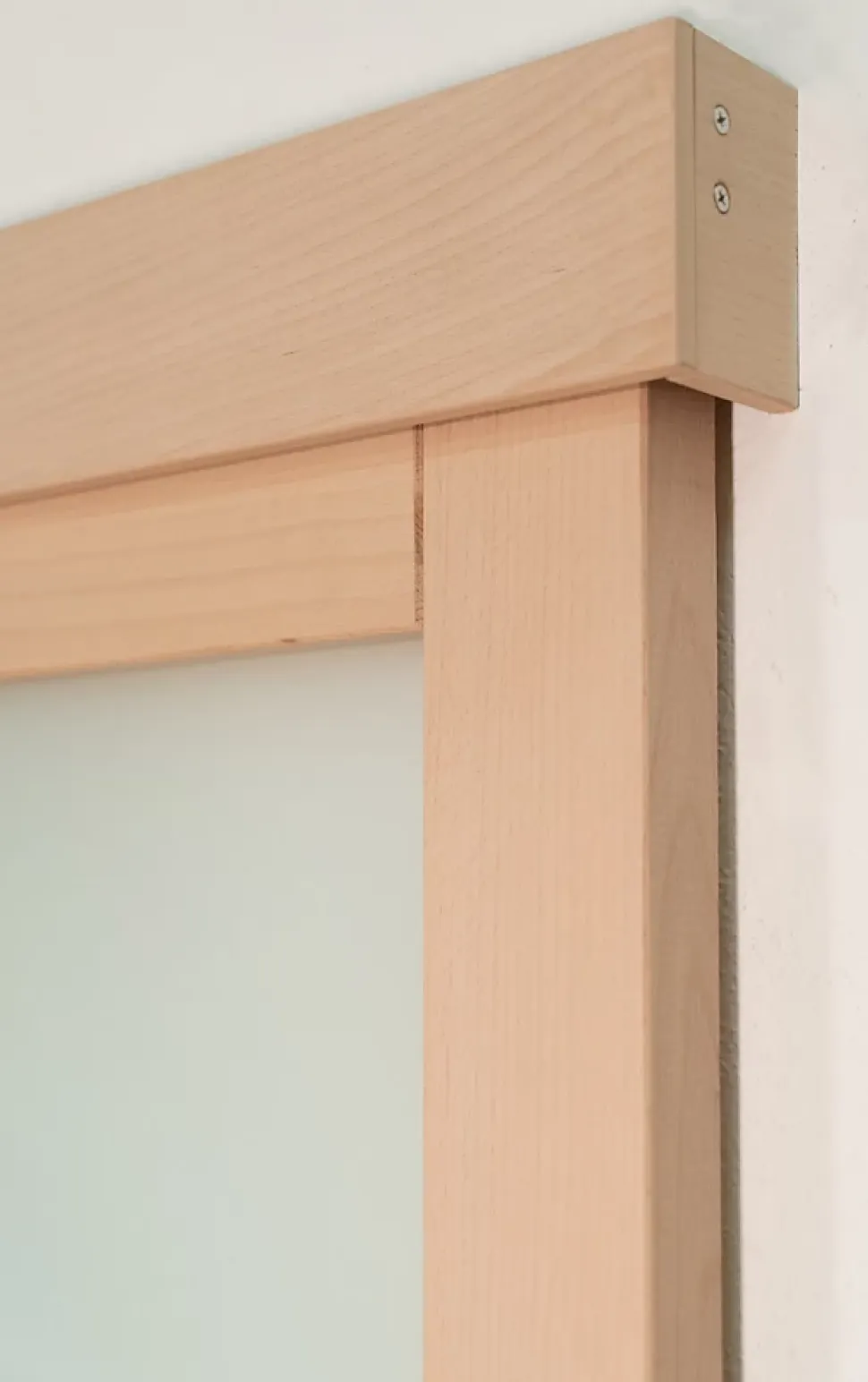 Porte seule NOVA2 4 Vitrages bois hêtre 2040 x 630