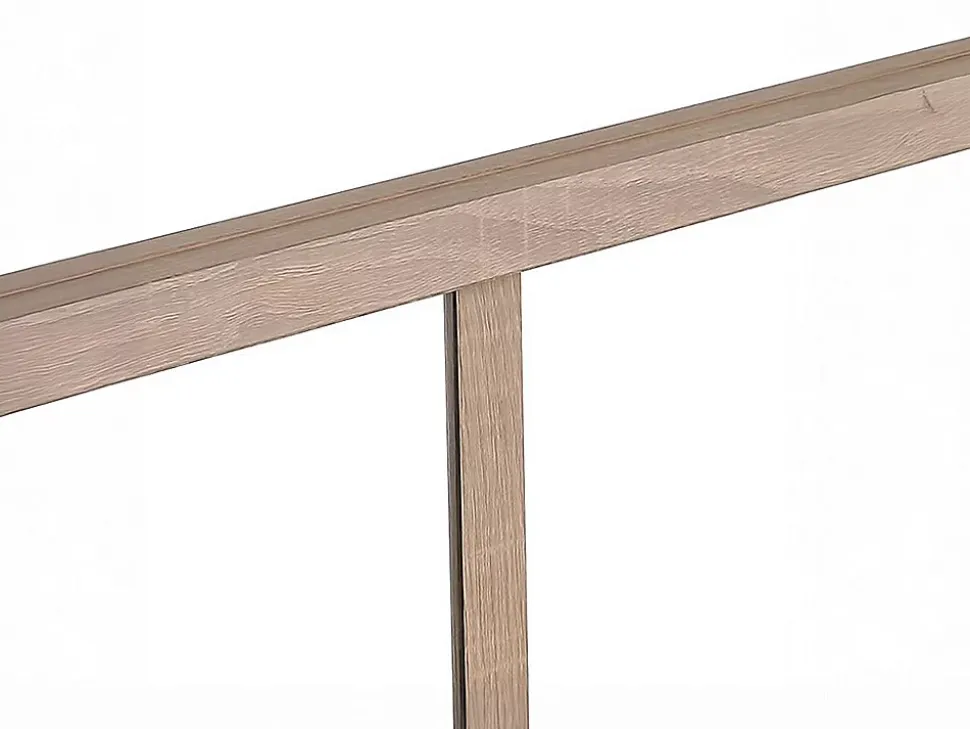 Poteau d'angle pour verrière atelier en aluminium thermolaqué 130 cm naturel clair - BAYVIEW