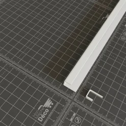 Profil d'Arrêt PVC 8 mm - Longueur 2.60 m - Blanc