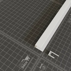 Profil d'Arrêt PVC Clipsable 8 mm - Longueur 2.60 m - Blanc