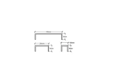 Profilé décoratif C en acier inoxydable pour carrelage Or poli - 10 mm x 2700 mm x 0,65 ep.