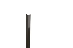 Profilé décoratif L Angle extérieur Ilcom en acier inoxydable 10 mm x 10 mm x 2700 mm - gunmetal