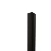 Profilé décoratif Li Angle intérieur Ilcom en acier inoxydable 30 mm x 30 mm x 2700 mm - noir satiné