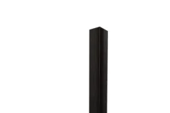Profilé décoratif Li Angle intérieur Ilcom en acier inoxydable 30 mm x 30 mm x 2700 mm - noir satiné