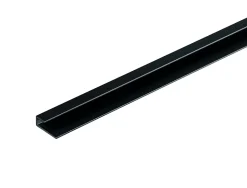 Profilé de finition alu noir pour dalles PVC Dumawall L. 260 x l.7 x H. 2 cm Ép 5 mm