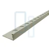 Profilé LAQUÉ BLANC MAT INTÉRIEUR/EXTÉRIEUR 9,5mm décoratif pour Carrelage Mural. Aluminium Laqué L.2,60m x 9,5mm. Luxury White