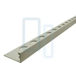 Profilé LAQUÉ BLANC MAT INTÉRIEUR/EXTÉRIEUR 9,5mm décoratif pour Carrelage Mural. Aluminium Laqué L.2,60m x 9,5mm. Luxury White