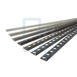 Profilé LAQUÉ BLANC MAT INTÉRIEUR/EXTÉRIEUR 9,5mm décoratif pour Carrelage Mural. Aluminium Laqué L.2,60m x 9,5mm. Luxury White