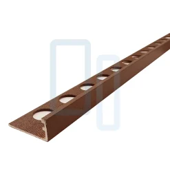 Profilé LAQUÉ OXYDE INTÉRIEUR/EXTÉRIEUR 12mm décoratif pour Carrelage Mural. Aluminium Laqué L.2,60m x 12mm. Luxury Oxyde