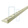 Profilé MAT BEIGE CLAIR INT/EXT décoratif pour Carrelage Mural. Aluminium Laqué L.2,60m x 12mm. Luxury Beige