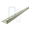 Profilé MAT GREIGE-GRIS INT/EXT décoratif pour Carrelage Mural. Aluminium Laqué L.2,60m x 12mm. Luxury Greige