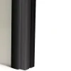 Profilé poignée alu Styldoor pour portes de placard coulissant d'ép. 19mm, laqué noir, longueur 2.55m