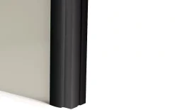 Profilé poignée alu Styldoor pour portes de placard coulissant d'ép. 19mm, laqué noir, longueur 2.55m