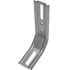 Équerre 3 pans galva 140 x 30 x 72 mm vendue par 6 pièces