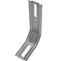 Équerre 3 pans galva 55 x 30 x 72 mm vendue par 6 pièces