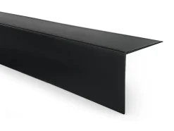 QUEST Cornière PVC 50x20 mm de protection et de décoration, baguette d'angle de finition, profilé L, KT, rigide, noir, 200 cm